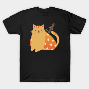 Demon Slayer Cat “Zenitsu“ Design | Cat Lover Gifts | Kawaii Handmade Illustration | By Atelier Serakara T-Shirt